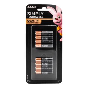 Duracell AAA 8 Pack Alkaline Batteries
