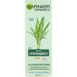 GARNIER ORGANICS 50mL FRESH LEMONGRASS BALANCING MOISTURISER