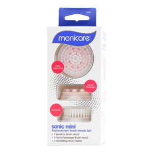 MANICARE SONIC MINI REPLACEMENT BRUSH HEADS 3PK