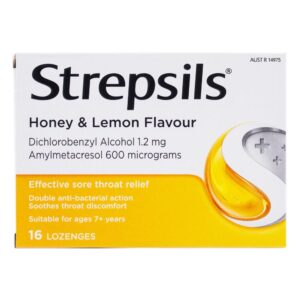 STREPSILS 16PK LOZENGES SOOTHING HONEY & LEMON