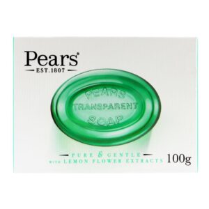 PEARS PURE & GENTLE LEMON FLOWER EXTRACT TRANSPARENT SOAP BAR 100G