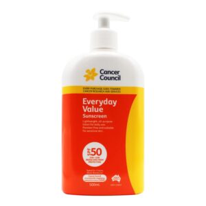CANCER COUNCIL 500ml EVERYDAY VALUE SUNSCREEN 50+